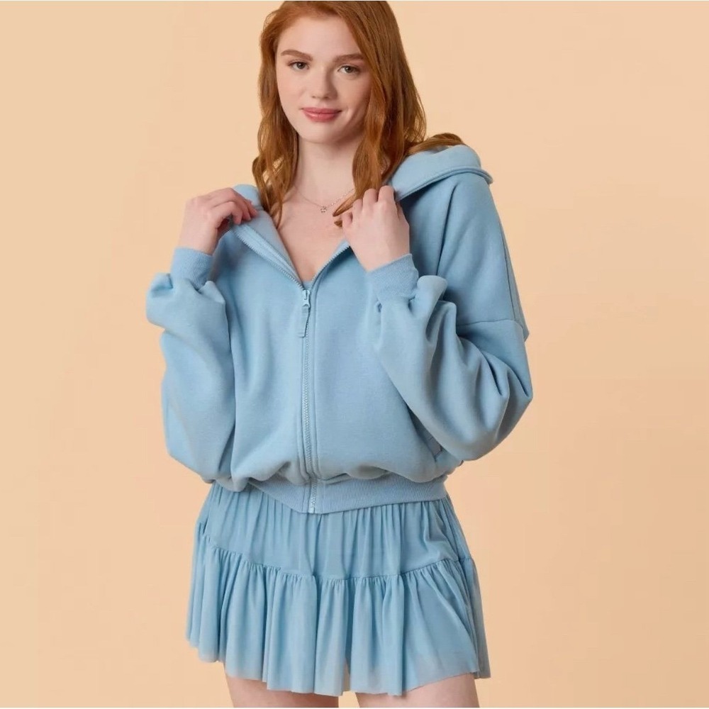 Women's Marshmallow Full Zip Hooded Sweatshirt - L
